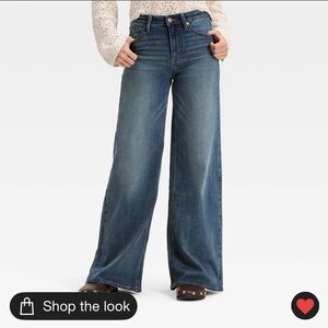 NWT Universal Thread women’s jeans size 6 Wide Leg High Rise Vintage Medium